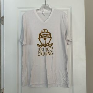 White Just Keep Cruising T-shirt
